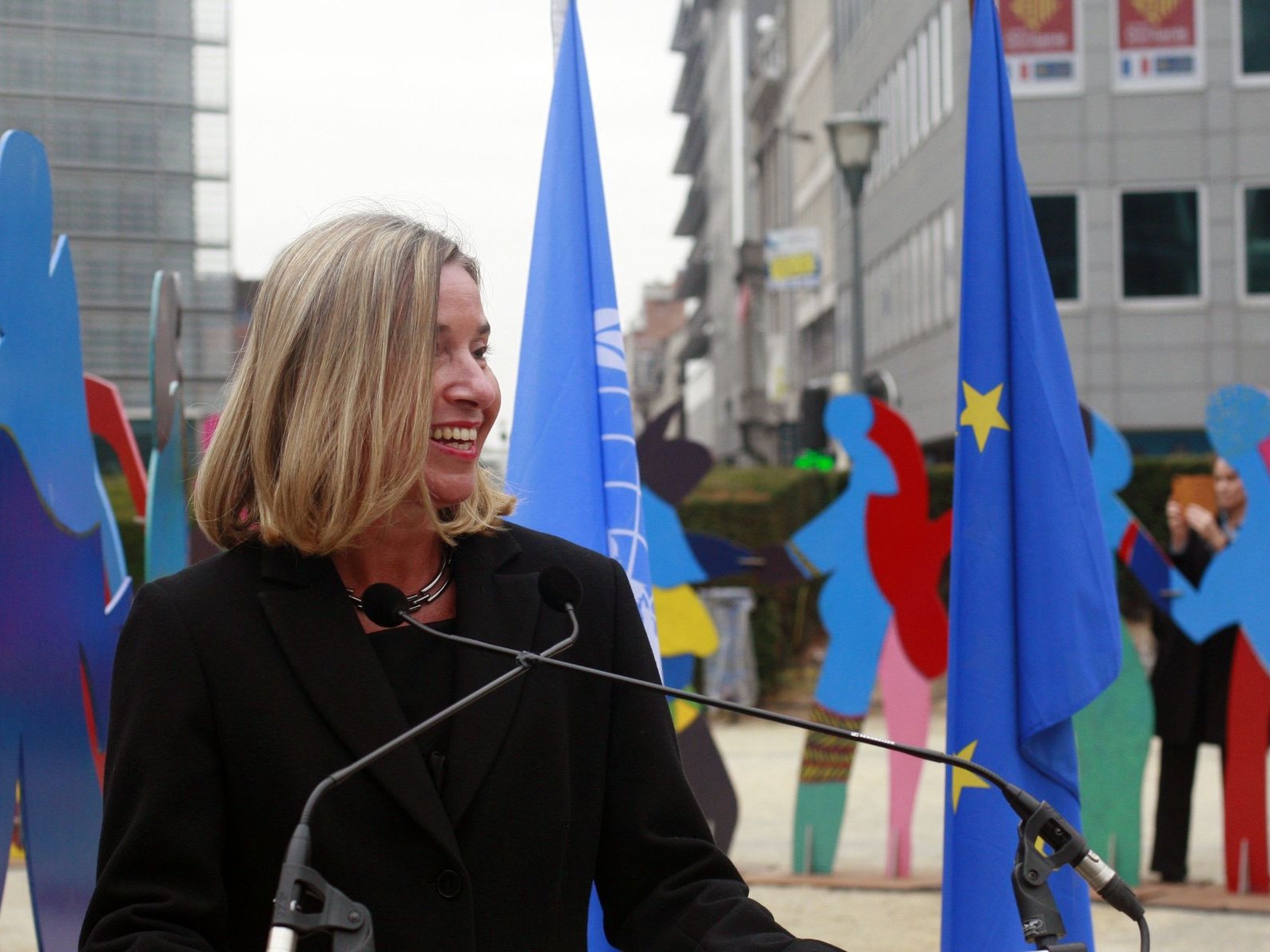 the speech of EU foreign policy chief Federica Mogherini 
